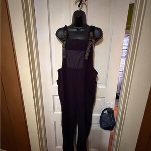 Kavu Pocatello fleece overalls with Patterned Straps